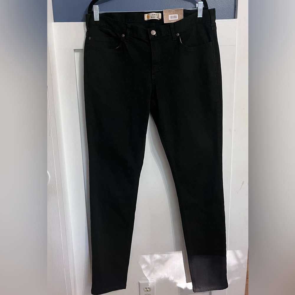 Carhartt Layton Black Slim Leg Rugged Flex Jeans